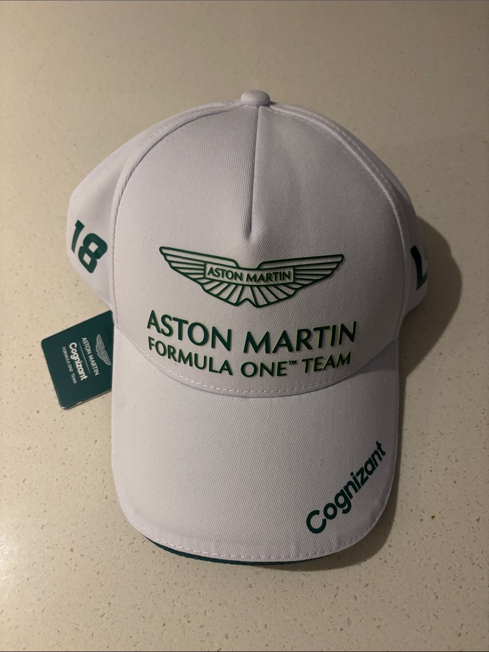 NWT- Aston Martin Formula One Team White Baseball Cap